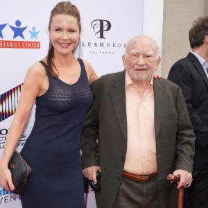 Josie Davis and Ed Asner