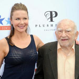 Josie Davis and Ed Asner