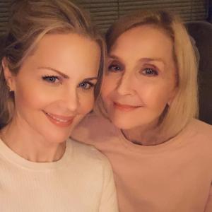 Josie Davis with mom